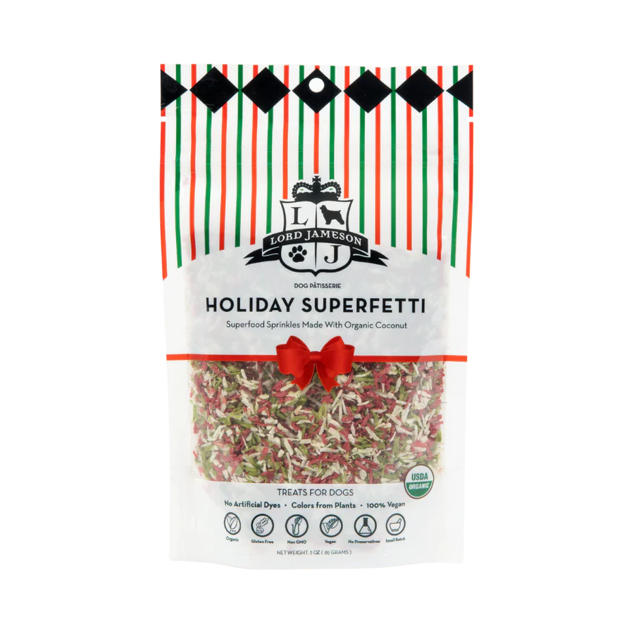 Lord Jameson Holiday SuperFetti Organic Dog Sprinkles