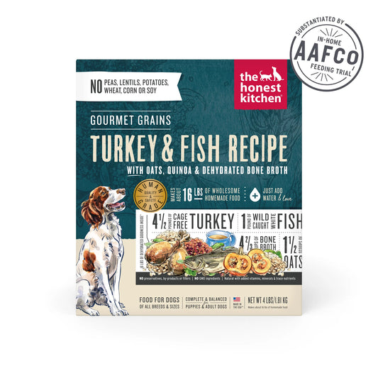 The Honest Kitchen - Gourmet Grains Turkey & Fish Recipe