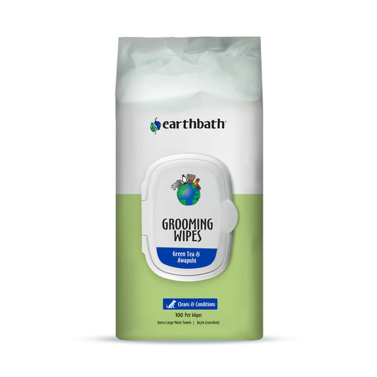 Earthbath Grooming Wipes - Green Tea & Awapuhi