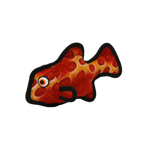 Tuffy's Pet Toys Ocean Creature Fish Red