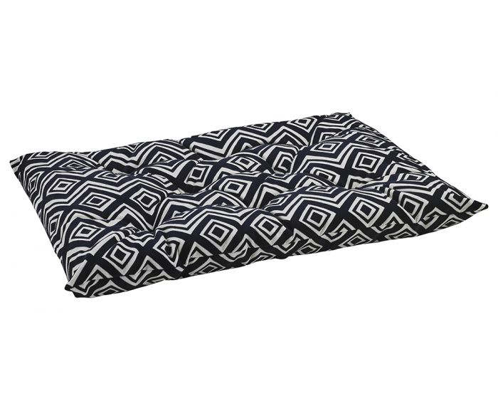 Bowsers Tufted Cushion Microvelvet -Azure