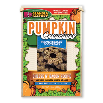 K9 Granola Factory Pumpkin Crunchers-Cheese N' Bacon