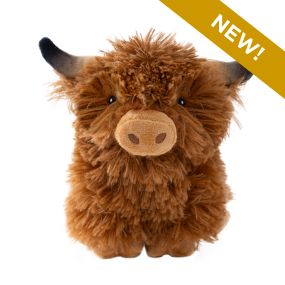 Tall Tails Highland Cow with Squeaker