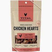Vital Essentials Chicken Hearts Freeze-Dried Treats