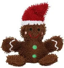 Tuffy's Pet Toys Mighty Microfiber Ball - Gingerbread Man
