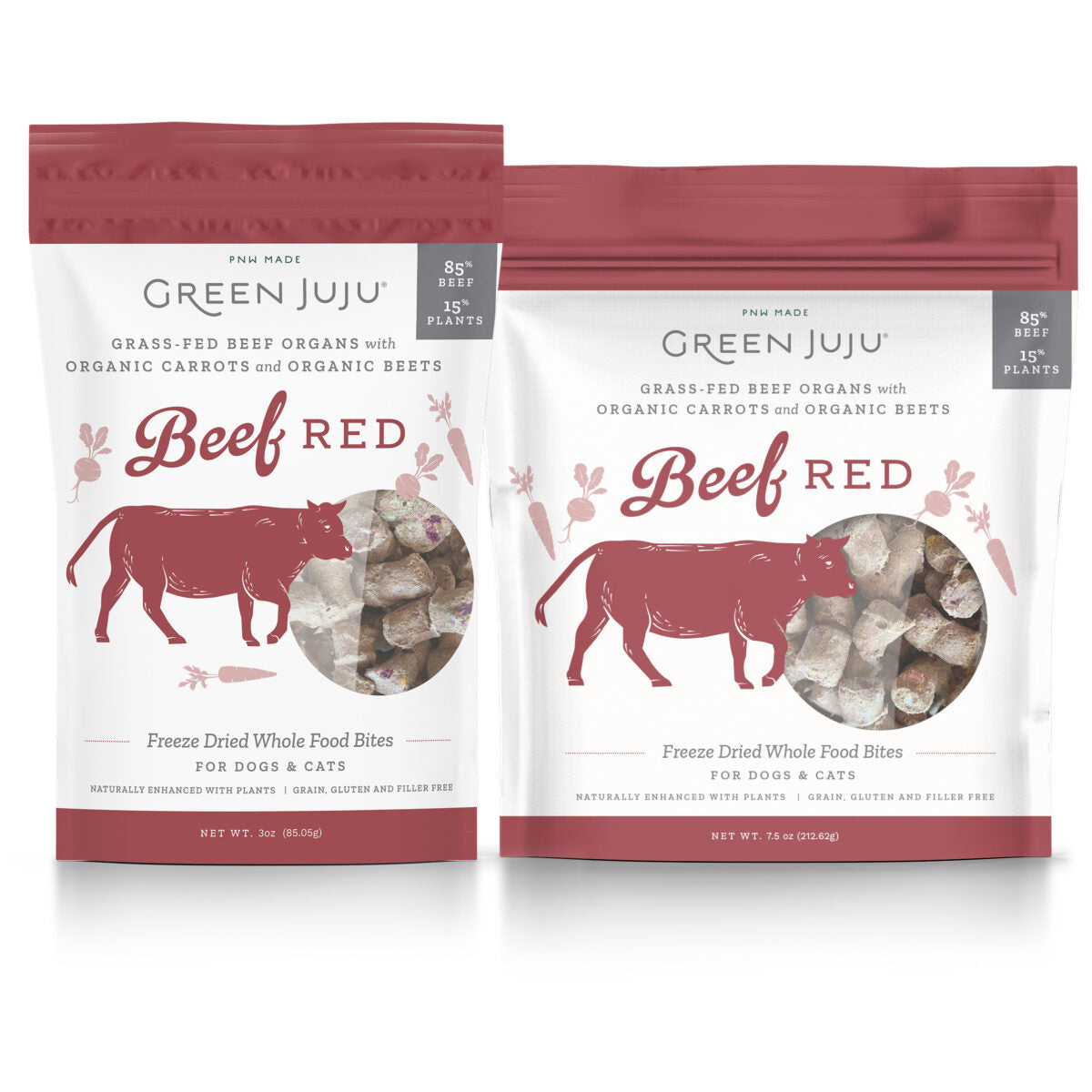 Green JuJu Beef Red Freeze Dried Food Bites