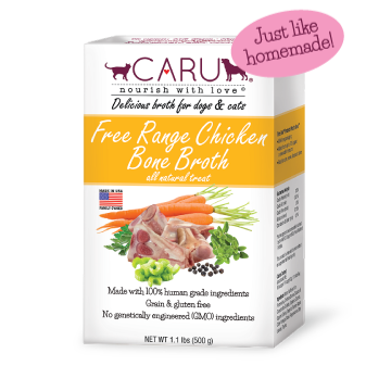 Caru Free Range Chicken Bone Broth for Dogs and Cats