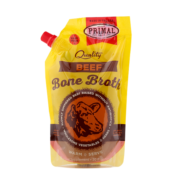 Primal Pet Foods Beef Bone Broth 20oz.