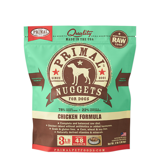 Primal Pet Frozen Nuggets Chicken Formula