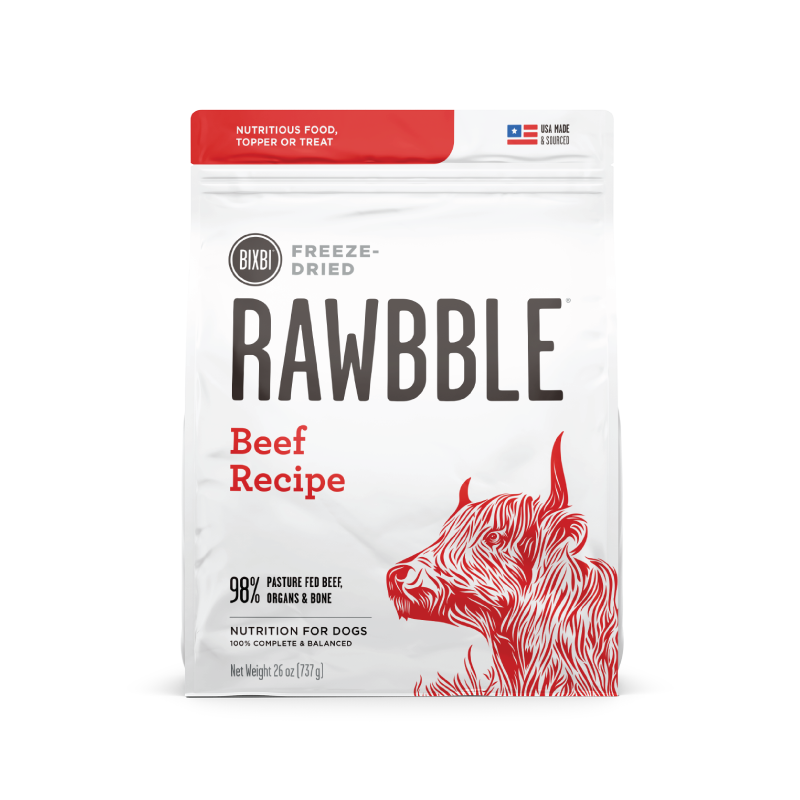 Bixbi-Rawbble Beef Freeze Dried Recipe