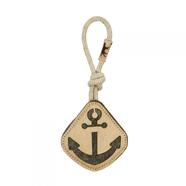 Tall Tails Natural Leather Anchor Tug Toy