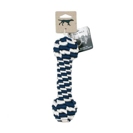 Tall Tails 9 IN. Braided Bone Toy Navy