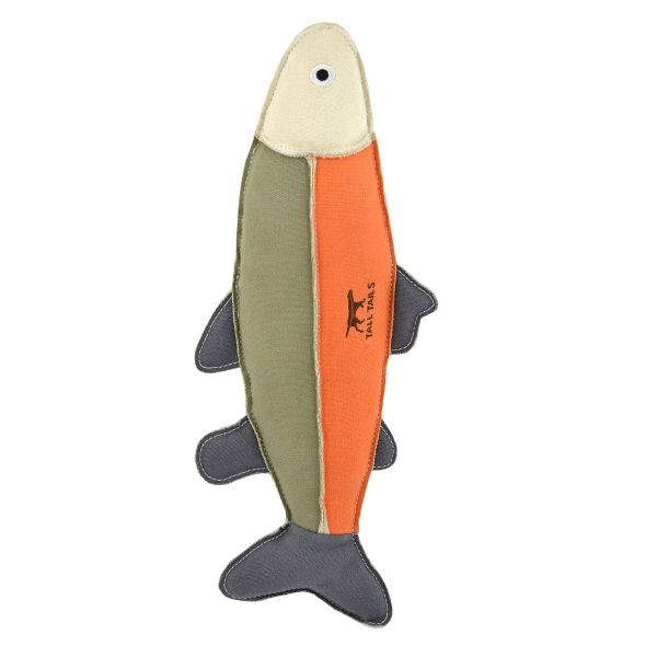 Tall Tails Canvas Fish with Squeaker