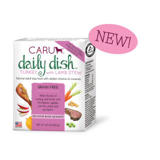 Caru Daily Dish Turkey with Lamb Stew for Dogs