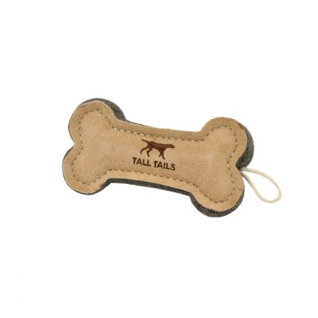 Tall Tails Natural Wool and Leather Bone