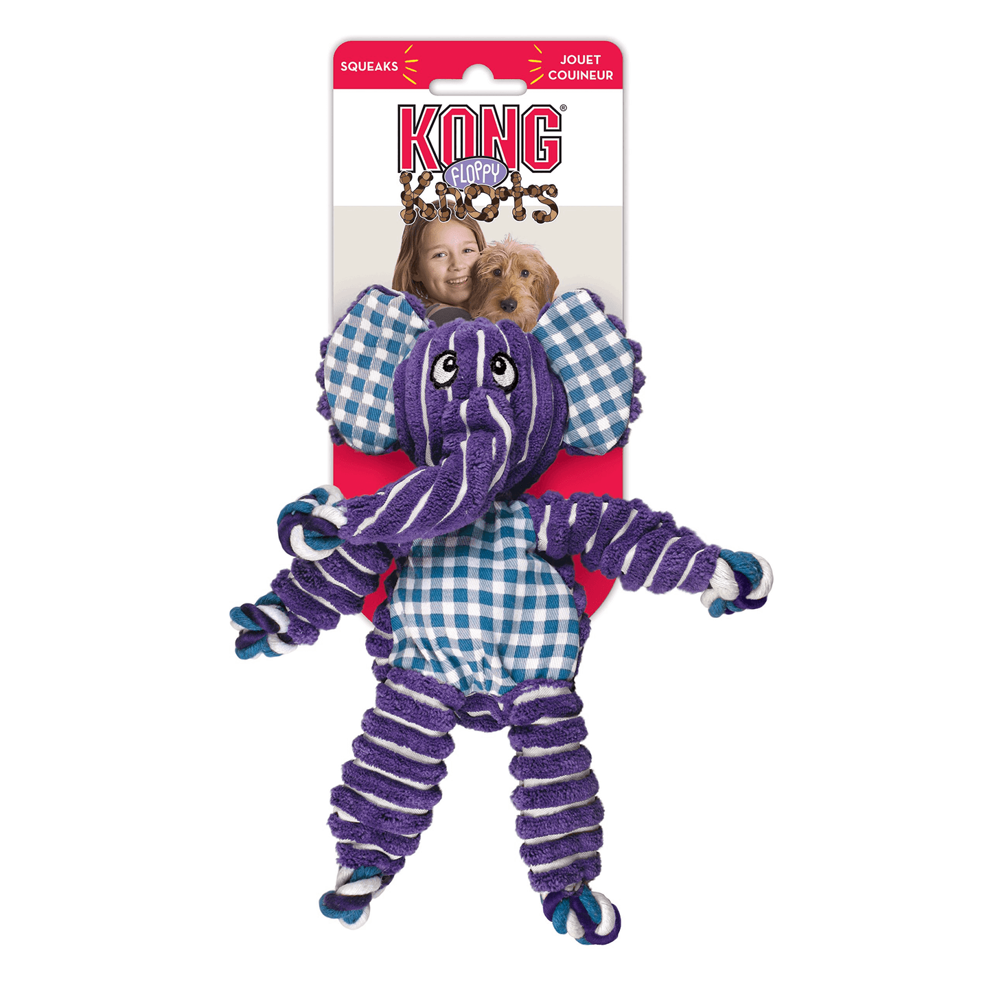 KONG Floppy Knots elephant