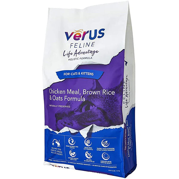 Verus Feline Chicken Meal, Brown Rice & Oats Formula