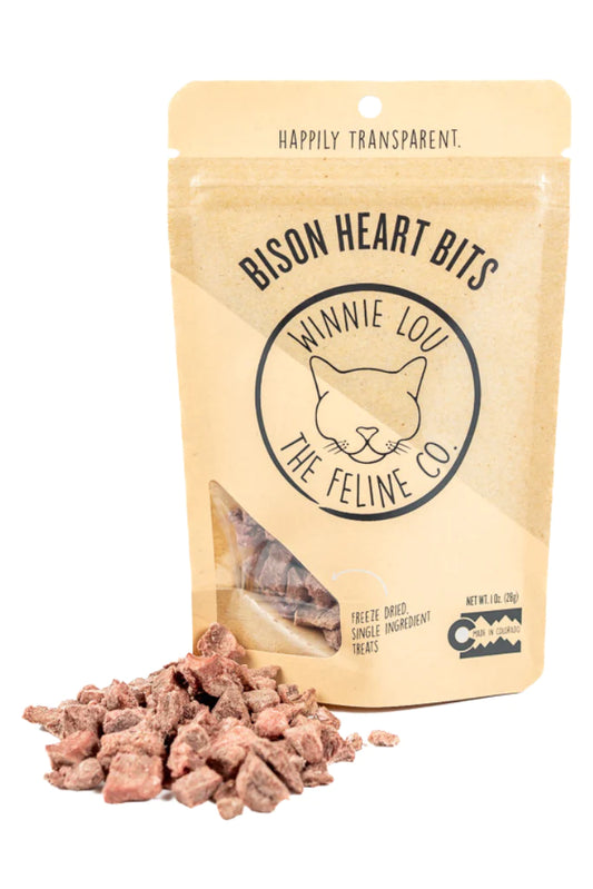 Winnie Lou Cat treats- Bison Heart Bits
