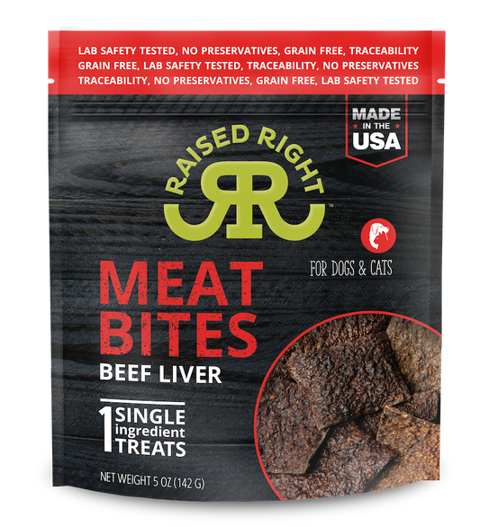 Raised Right Meat Bites - Beef Liver