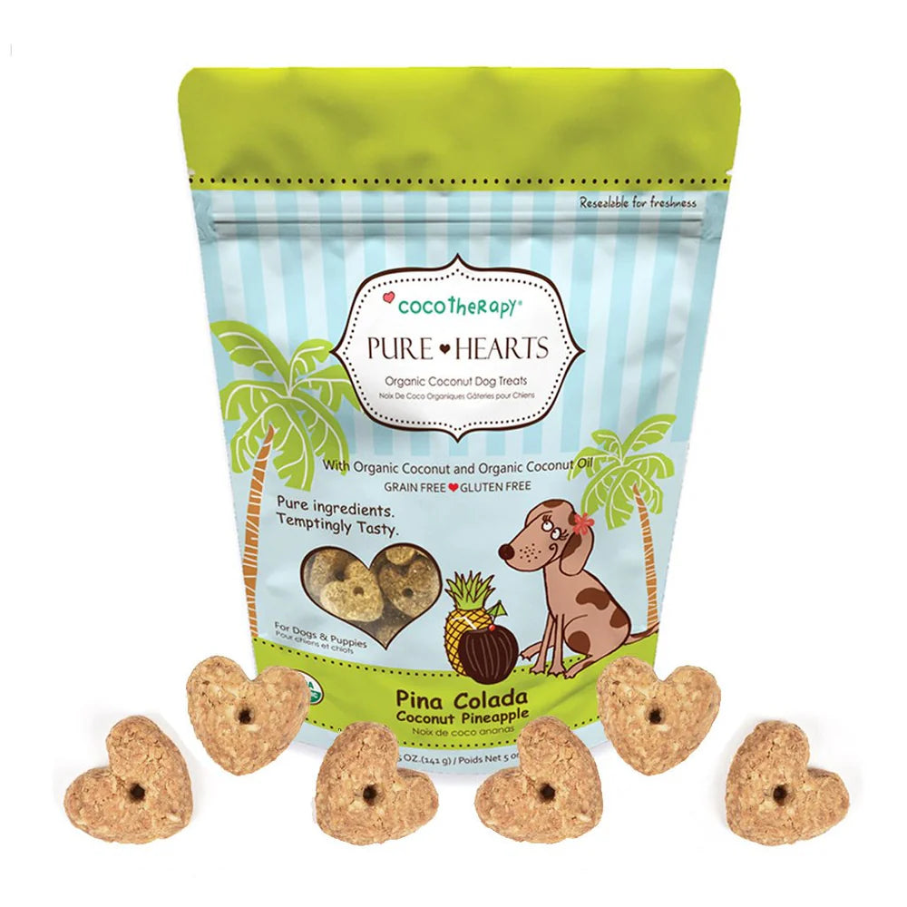 CocoTherapy Pure Hearts Coconut Cookies - Pina Colada