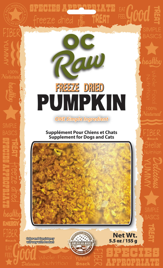 OC Raw Freeze Dried Pumpkin