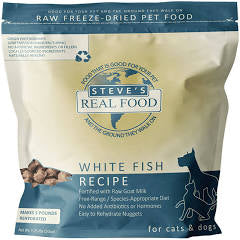 Steve's Real Food Freeze Dried White Fish Nuggets