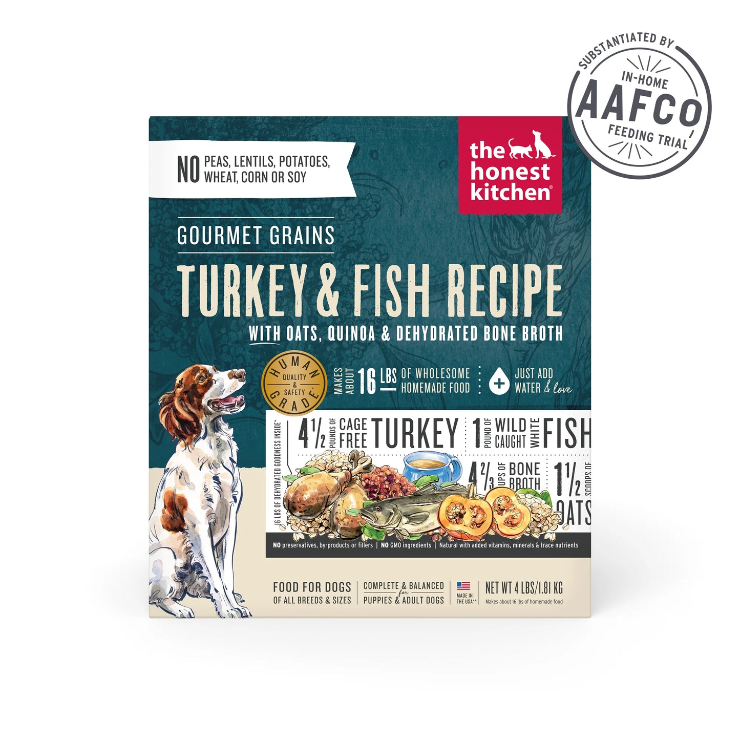 The Honest Kitchen - Gourmet Grains Turkey & Fish Recipe