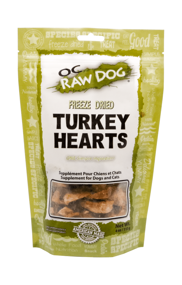 OC Raw Freeze Dried Turkey Hearts