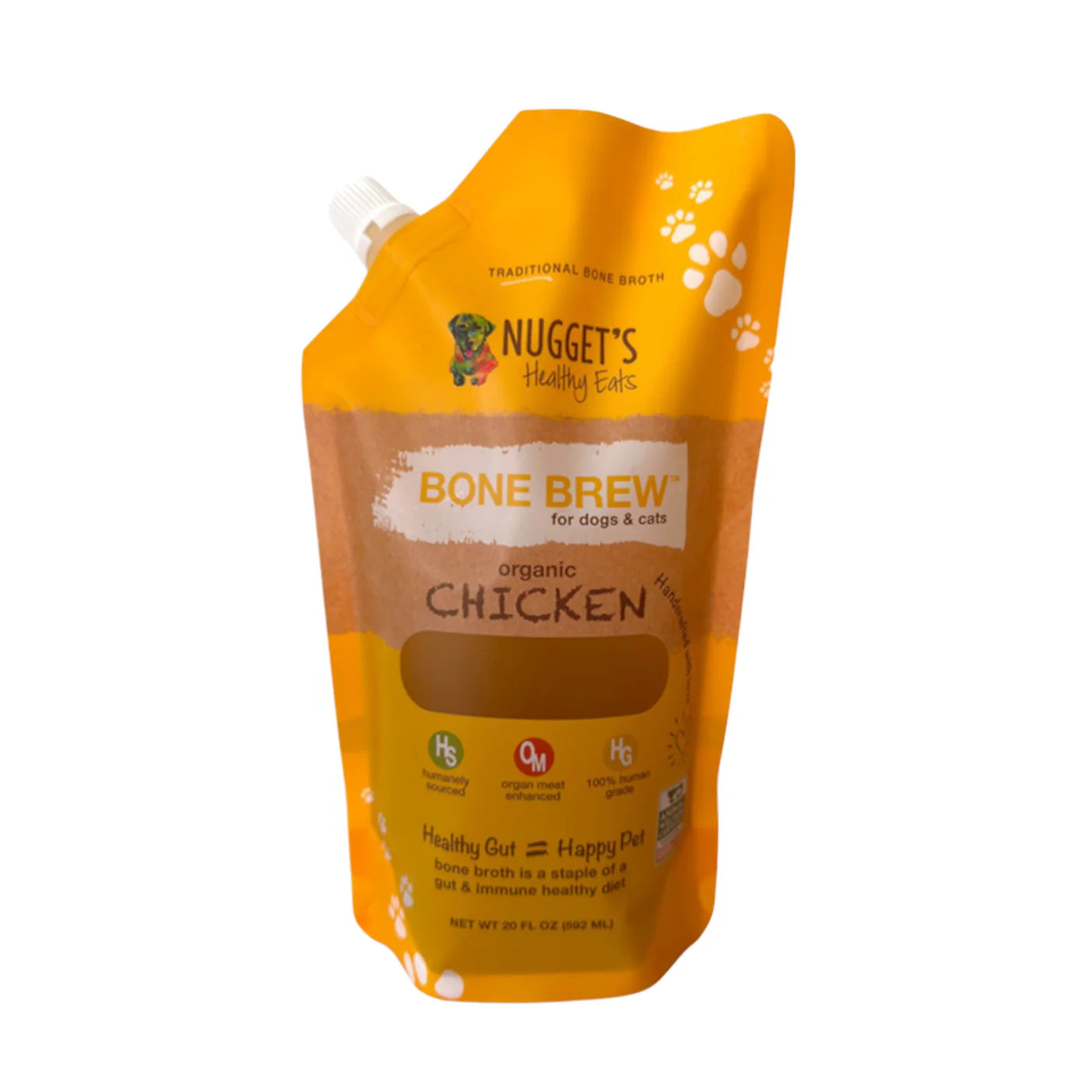 Nugget's Healthy Eats Dog &  Cat Frozen Bone Brew Chicken