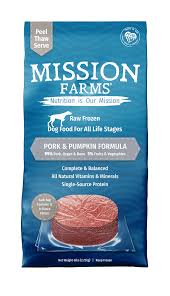 Mission Farms Frozen Raw Pork and Pumpkin