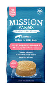 Mission Farms Frozen Raw Salmon and Pumpkin