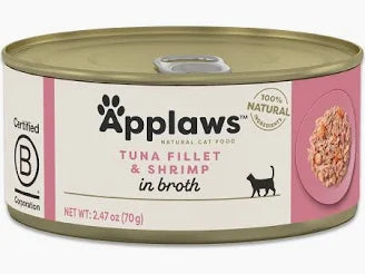 Applaws Tuna Fillet & Shrimp in Broth