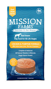 Mission Farms Frozen Raw Chicken and Pumpkin