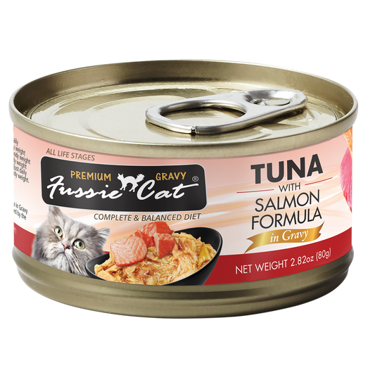 Fussie Cat Tuna with Salmon Formula in Gravy