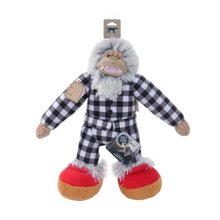 Tall Tails Holiday Plush Yeti in Pajamas Dog Toy