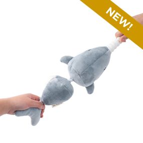 Tall Tails Narwhal Jointed Shake Play Dog Toy