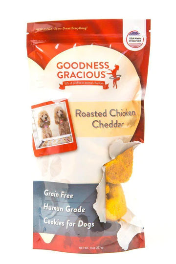 Goodness Gracious Roasted Chicken Cheddar Dog Cookies