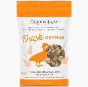 Green JuJu Duck Orange Freeze Dried Food Bites