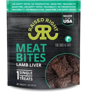 Raised Right Meat Bites - Lamb Liver