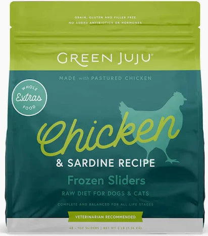 Green JuJu Frozen Extras Chicken & Sardine