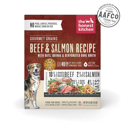 The Honest Kitchen - Gourmet Grains Beef & Salmon Recipe