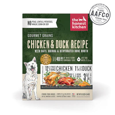 The Honest Kitchen - Gourmet Grains Chicken & Duck Recipe