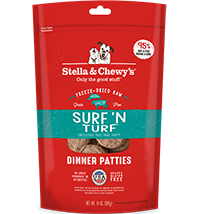 Stella and Chewy's Surf and Turf Freeze-Dried Dinner Patties
