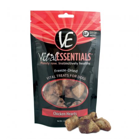 Vital Essentials Chicken Hearts Freeze-Dried Treats