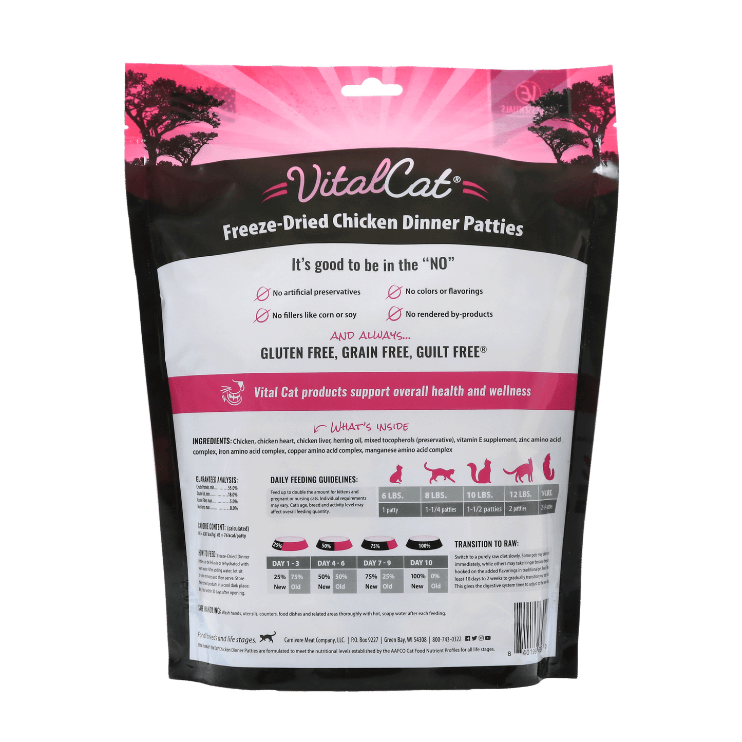 VitalCat Freeze-Dried Chicken Dinner Patties