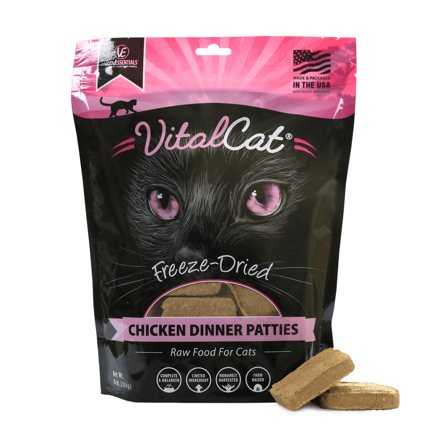 VitalCat Freeze-Dried Chicken Dinner Patties