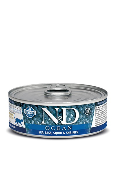 N&D Sea Bass, Squid and Shrimp Stew