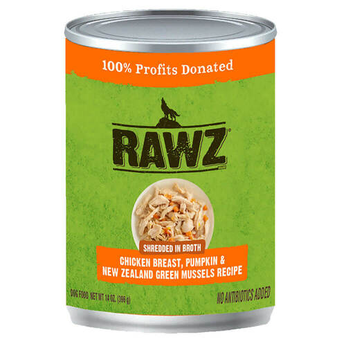 RAWZ Chicken Breast, Pumpkin & New Zealand Green Mussels