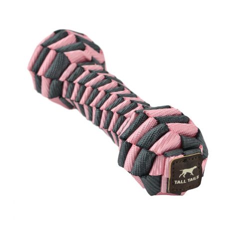 Tall Tails 9 in. Braided Bone Toy Pink