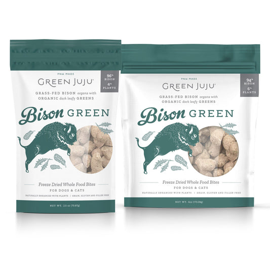 Green JuJu Bison Green Freeze Dried Food Bites